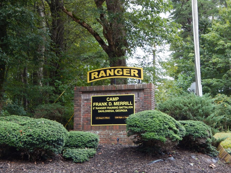 Camp Frank D. Merrill entrance sign