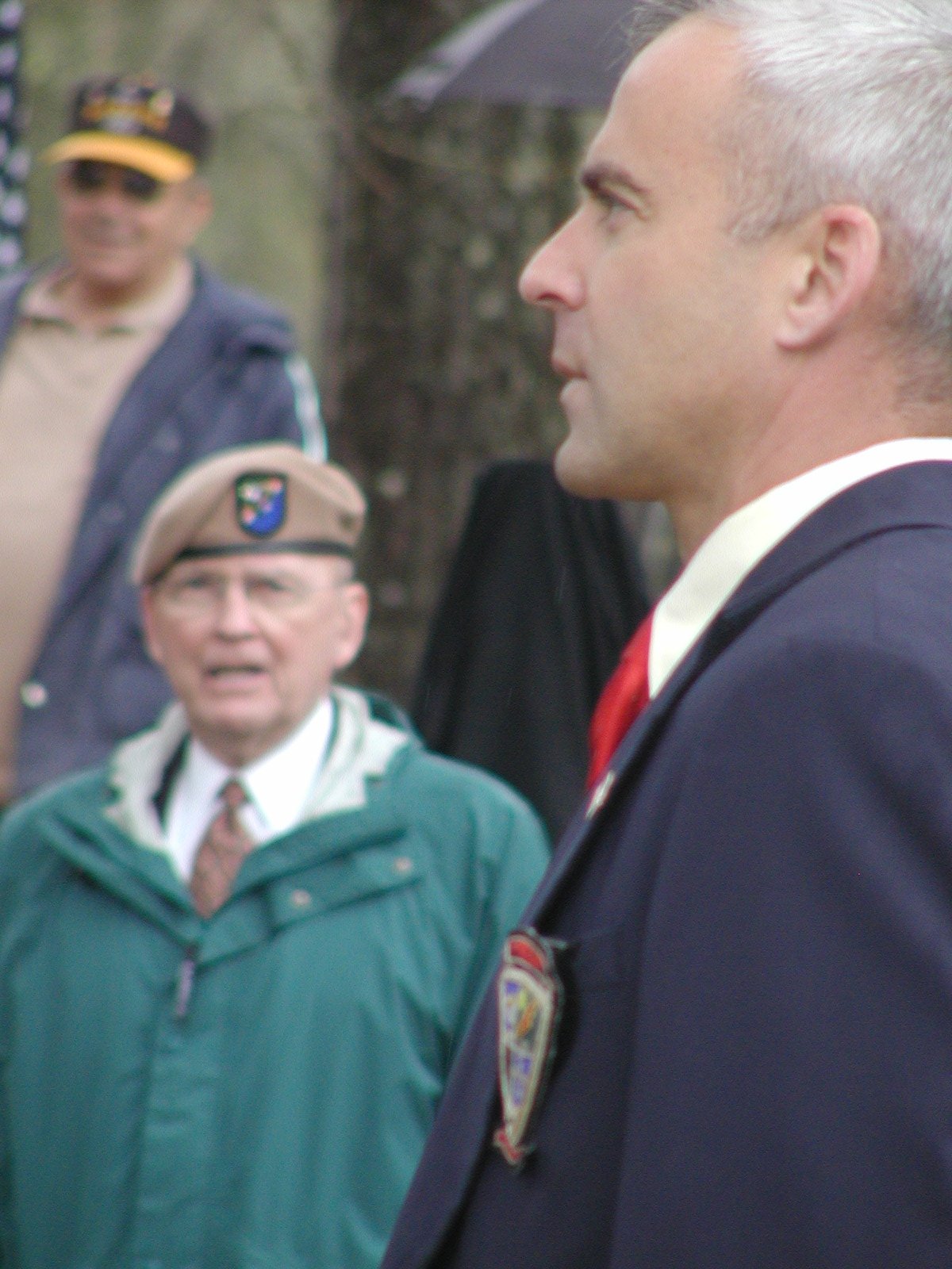 Attendees at the Pine Valley sign dedication ceremony